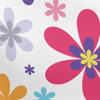 Colorful Flowers Pongee