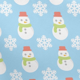 Cute Snowman Pongee