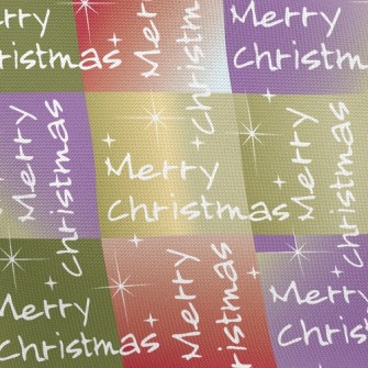 Christmas Wishes Text Pongee