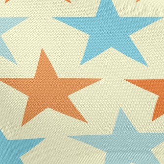 Full Page Star Print Pongee