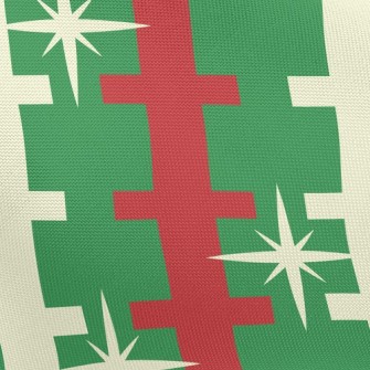 Christmas Ladder Stars Pongee