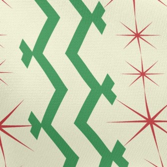 Christmas Star Lines Pongee