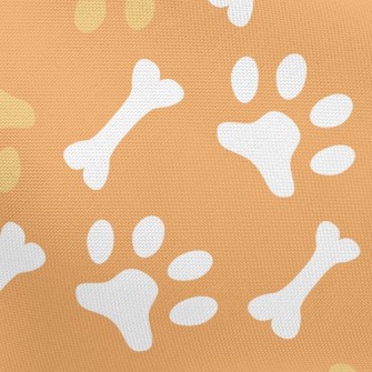 Bicolor Dog Footprint Bones Pongee