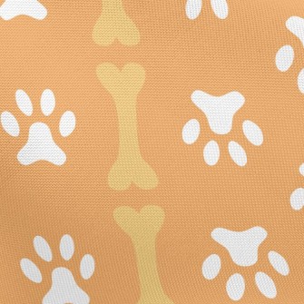 Straight Line Dog Footprint Bo Pongee