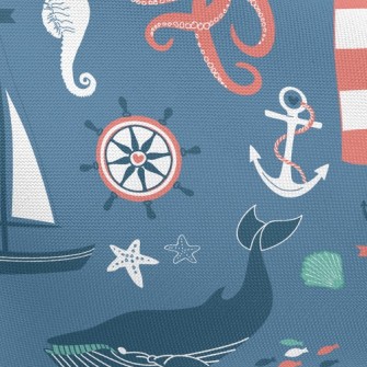 Cute Sea Creatures Pongee