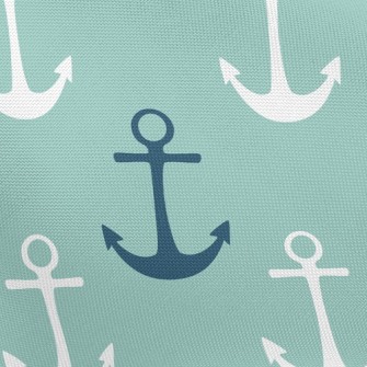 Two-Tone Navy Print Pongee