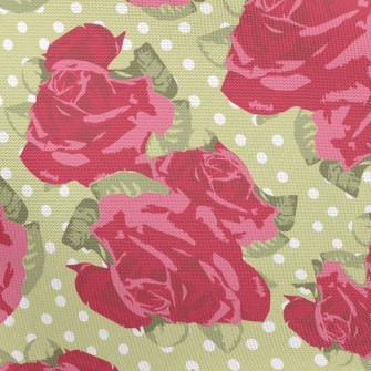 Big Rose Dot Pongee