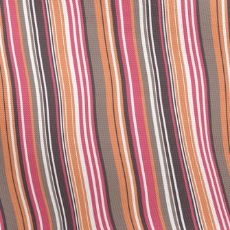 Multicolor Lines Pongee