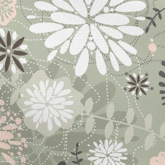 Classical Country Flowers Pongee