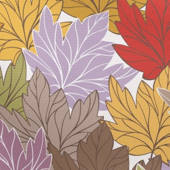 Withered Yellow Maple Leaf Pongee
