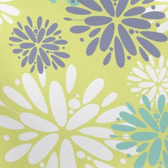 Three-Color Temperament Floral Pongee