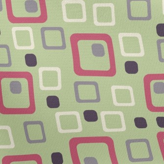 Geometric Square Cube Pongee