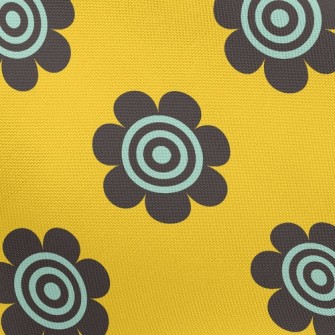 Black Spiral Sunflower Pongee