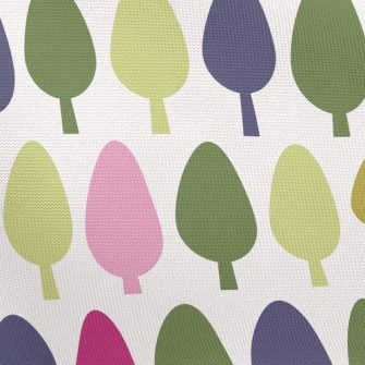 Cute Colorful Tree Pongee