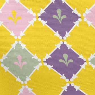 Bright Square Pattern Pongee