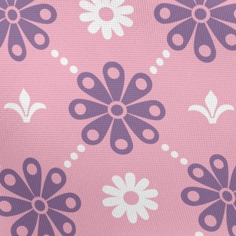Two-Color Romantic Flower Pongee
