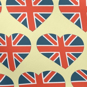 Union Jack Heart Pongee