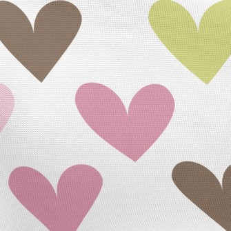 Colorful Little Hearts Pongee