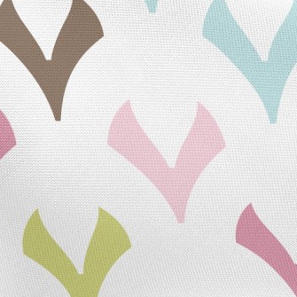 Colorful Geometric Little Hear Pongee