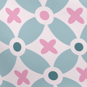 Flower Splicing Dots Pongee
