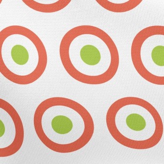 Visual Dot Edge Circle Pongee