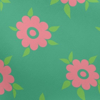 Natural Pink Small Round Flowe Pongee