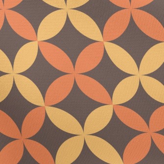 Two-Color Petal-Shaped Floral Pongee