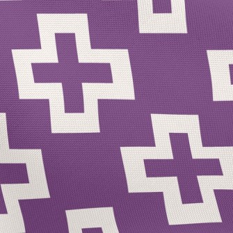 Psychedelic Cross Print Pongee