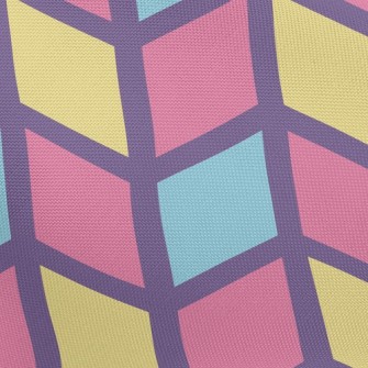 Colorful Mosaic Waves Pongee