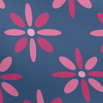 Playful Big Pink Flower Pongee