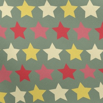 Christmas Color Stars Pongee