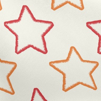 Two Color Line Stars Pongee