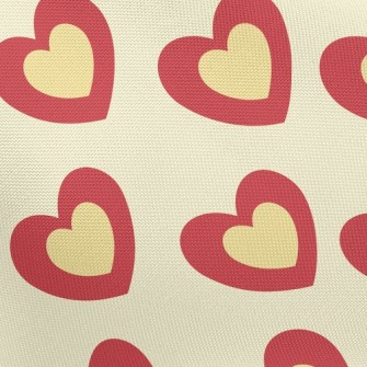 Stacked Hearts Pongee