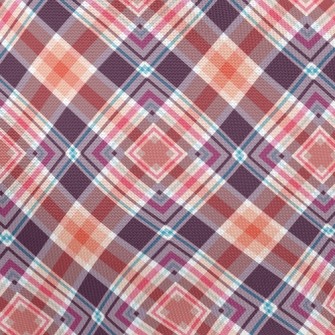 Multi-Level Plaid Pongee