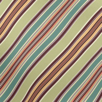 Contrasting Diagonal Stripes Pongee