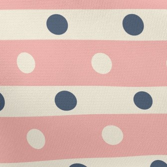 Polka Dot Horizontal Stripes Pongee