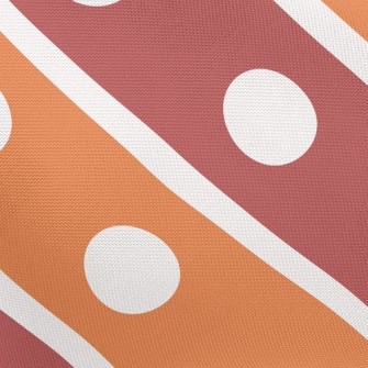 Polka Dot Diagonal Stripes Pongee