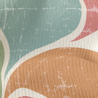 Vintage Abstract Illustration Stretch Jersey