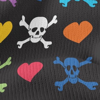 Bright Heart Skull Stretch Jersey