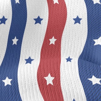 Striped Stars Stretch Jersey