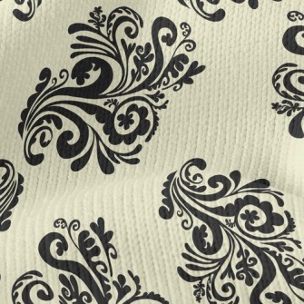 Damask Flowers Stretch Jersey