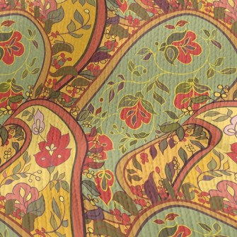 Rustic Spiral Pattern Stretch Jersey