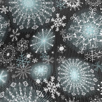Snowflakes Stretch Jersey