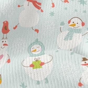 Snowman Is Busy Stretch Jersey
