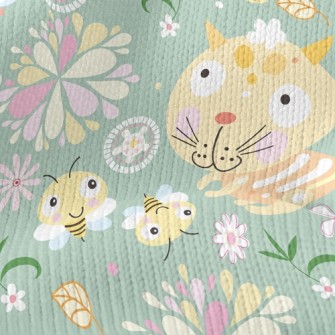 Bee Kitten Stretch Jersey
