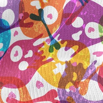 Colorful Seal Skull Stretch Jersey