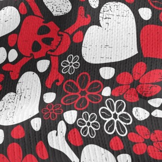 Love Flower Skull Stretch Jersey