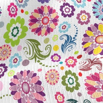 Bright Flowers Stretch Jersey