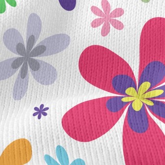 Colorful Flowers Stretch Jersey