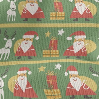 Santa Giving Gifts Stretch Jersey